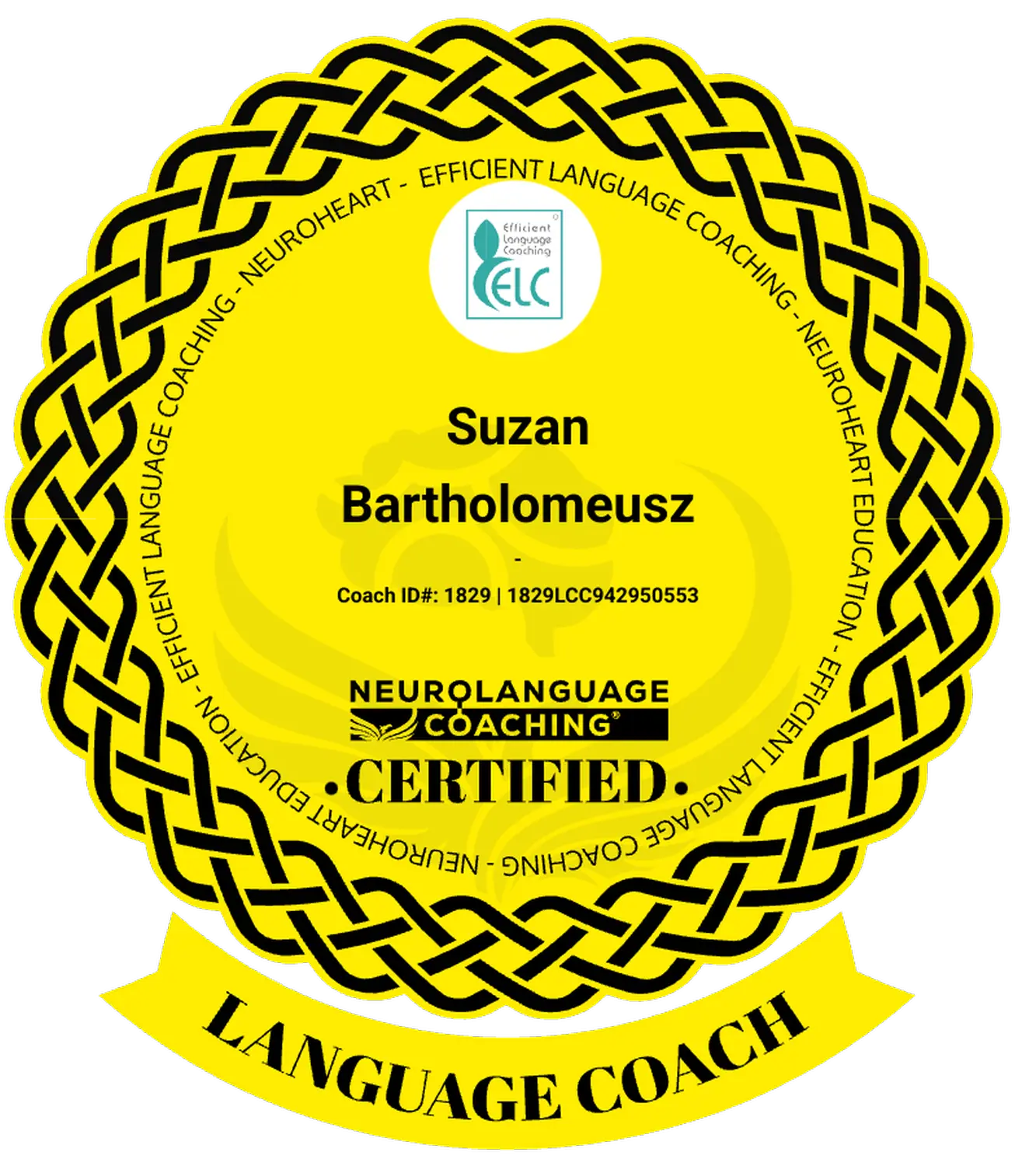 Fluency Edge - Neurolanguage Coach für Englisch und Deutsch - Auszeichnungslogo neurologisch